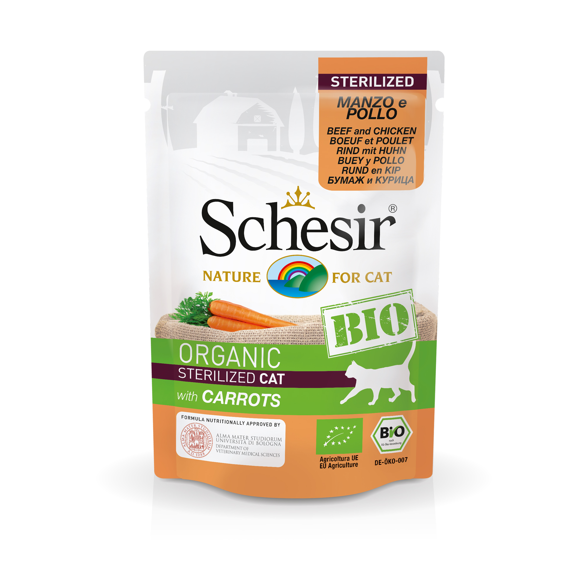 SCHESIR GATO STERILISED BIO POUCH 85 GR