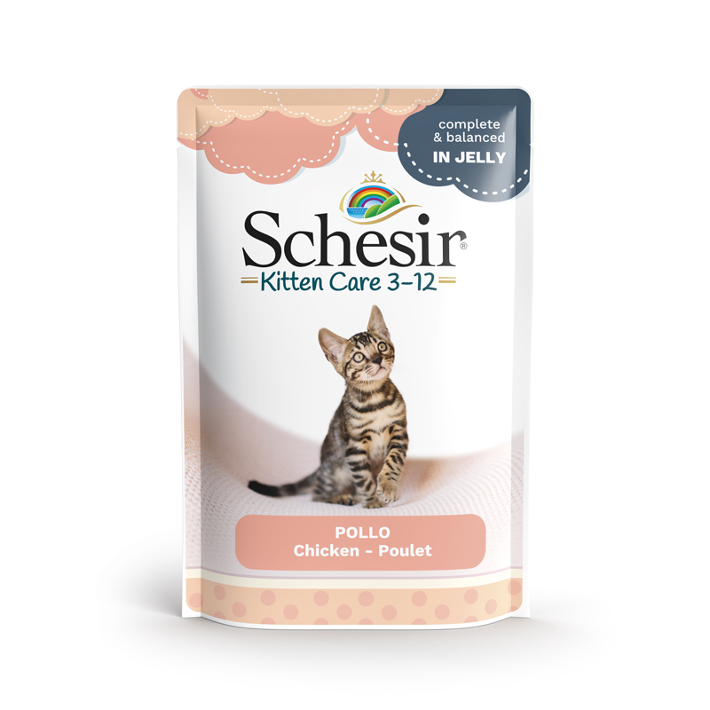 SCHESIR GATO KITTEN POUCH 85 GR