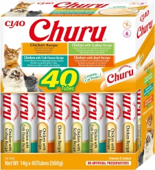 CHURU CAJA VARIEDADES 40 STICKS