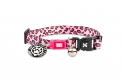 COLLAR GATO LEOPARDO ROSA